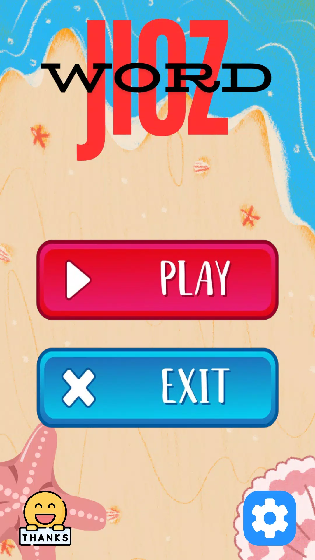 Word Jioz main menu