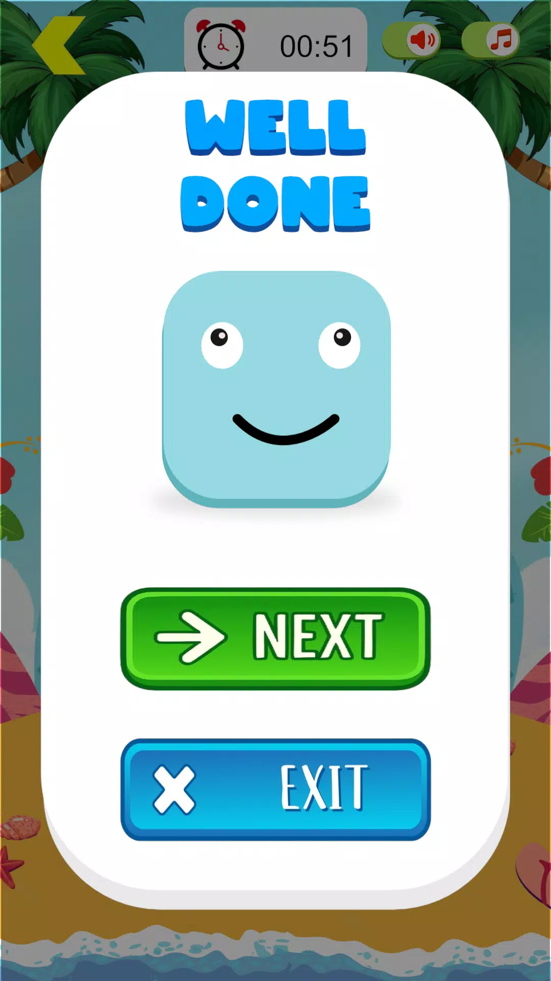 Word Jioz game over screen